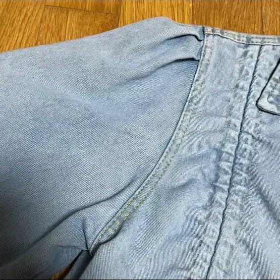 [BUNJANG] Denim Crop Shirt Jacket / 데님 크롭 셔츠 자켓