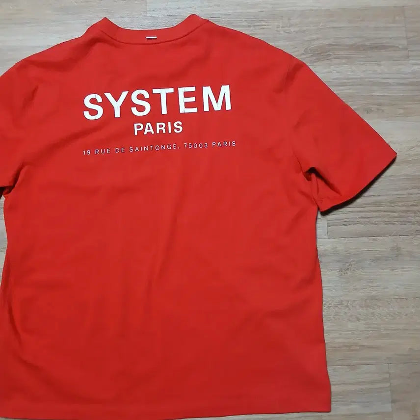 [BUNJANG] SYSTEM Lettering T-shirt / 한섬 시스템 SYSTEM 레터링 반팔티 원단 좋음 오버핏 남녀공용