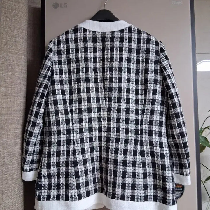 [BUNJANG] Mojo S.phine Tweed Jacket / 모조에스핀 라인배색 포인트 체크 트위드 자켓