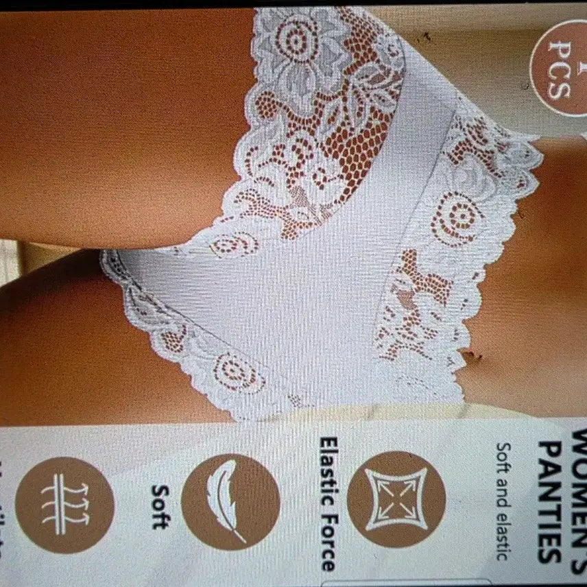 [BUNJANG] Women's White Lace Panties / 화이트 레이스 여성 팬티