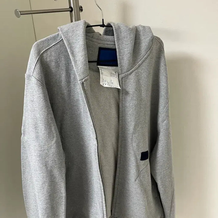 [BUNJANG] Document Hooded Zip-up (Grey) - XL / 도큐먼트 후드집업 XL