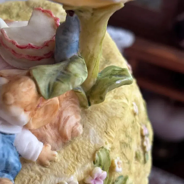 [BUNJANG] Ganz Little Cheesers Mouse Figurine Music Box / 1991년도 빈티지 Ganz 리틀치저스 생쥐 오르골 고전앤틱피겨린인형소품
