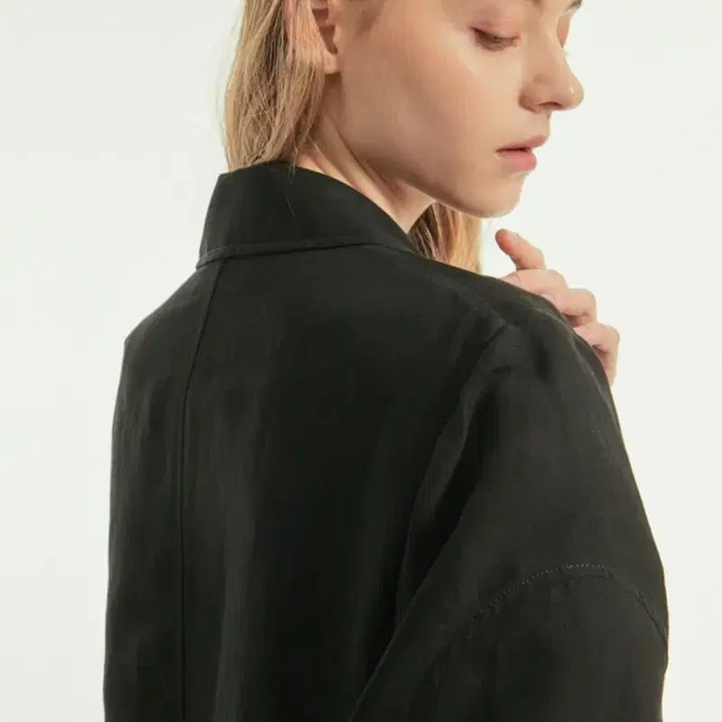 [BUNJANG] LANVIN COLLECTION Linen Blend Single Jacket Black / LANVIN COLLECTION 린넨 블렌드 싱글 재킷 블랙 82