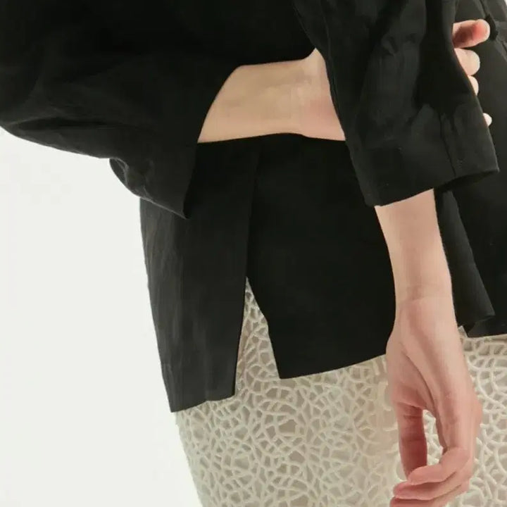 [BUNJANG] LANVIN COLLECTION Linen Blend Single Jacket Black / LANVIN COLLECTION 린넨 블렌드 싱글 재킷 블랙 82