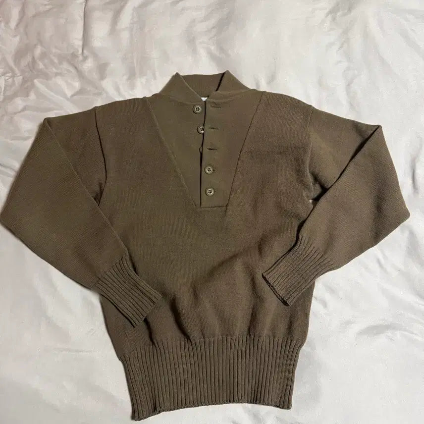 [BUNJANG] US Army 5-Button Knit Sweater / 미군 5버튼 니트