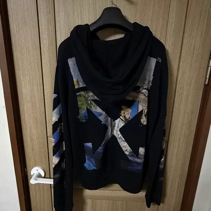 [BUNJANG] Off-White Black Hoodie / [ M ] 오프화이트 유화 후드집업 블랙