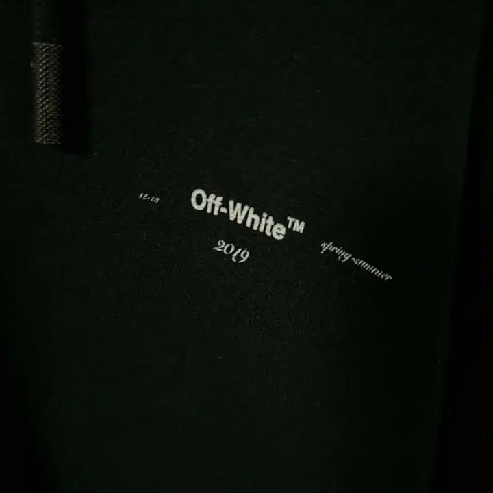 [BUNJANG] Off-White Black Hoodie / [ M ] 오프화이트 유화 후드집업 블랙