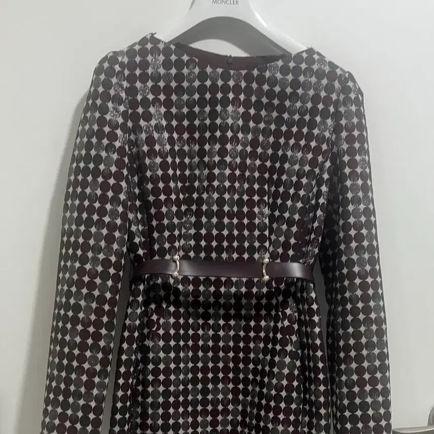 [BUNJANG] JIGOTT Pattern Belted Long Dress / 정품 지고트 JIGOTT 패턴 벨티드 롱원피스