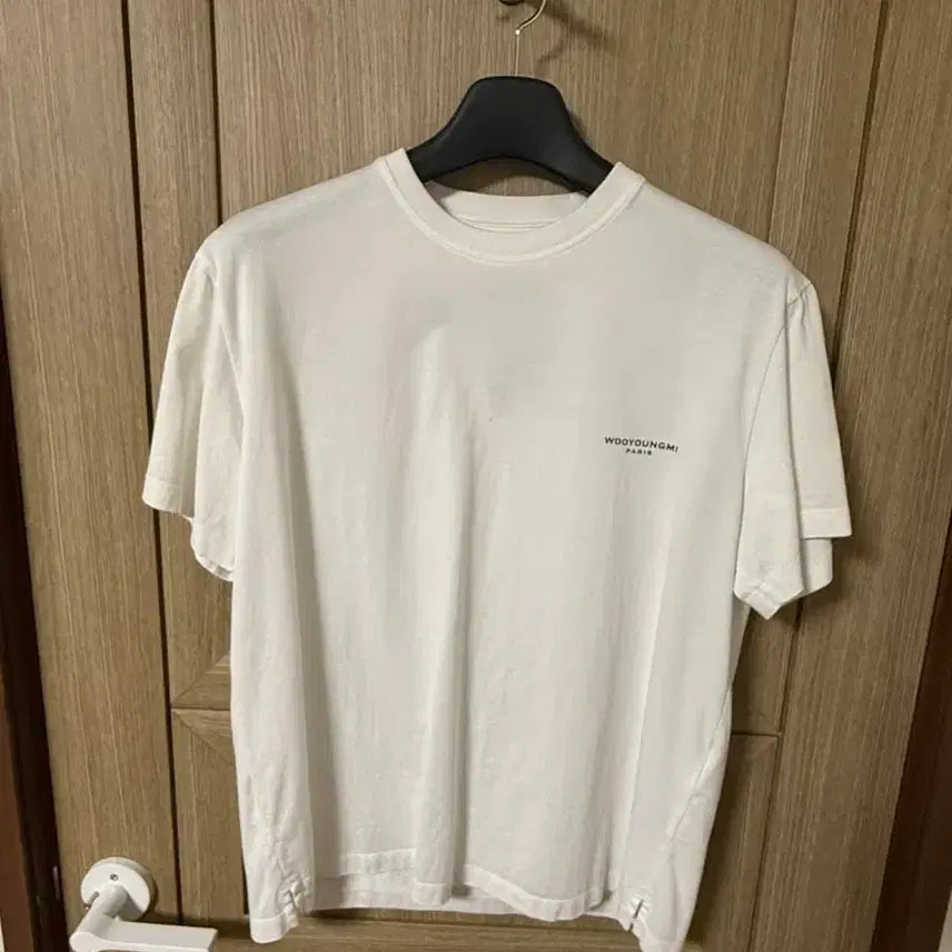 [BUNJANG] Wooyoungmi Flower Back Logo Short Sleeve / [ 48 ] 우영미 플라워 백로고 반팔