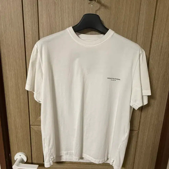 [BUNJANG] Wooyoungmi Flower Back Logo Short Sleeve / [ 48 ] 우영미 플라워 백로고 반팔