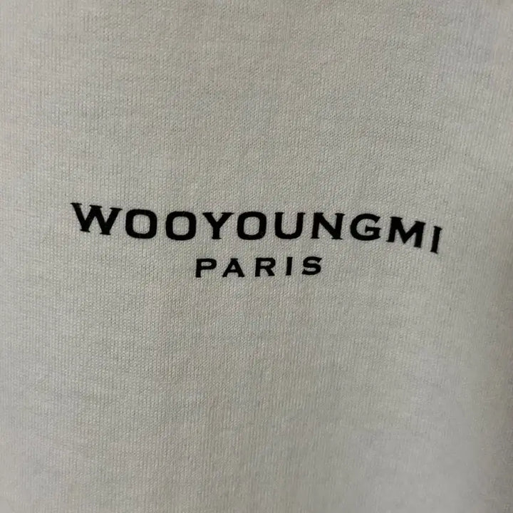 [BUNJANG] Wooyoungmi Flower Back Logo Short Sleeve / [ 48 ] 우영미 플라워 백로고 반팔