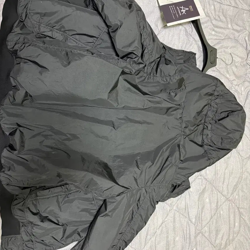 [BUNJANG] Stone Island Crinkle Reps Hood Jacket Black M / 스톤아일랜드 크링클랩스 후드 자켓 패딩 블랙 사이즈m