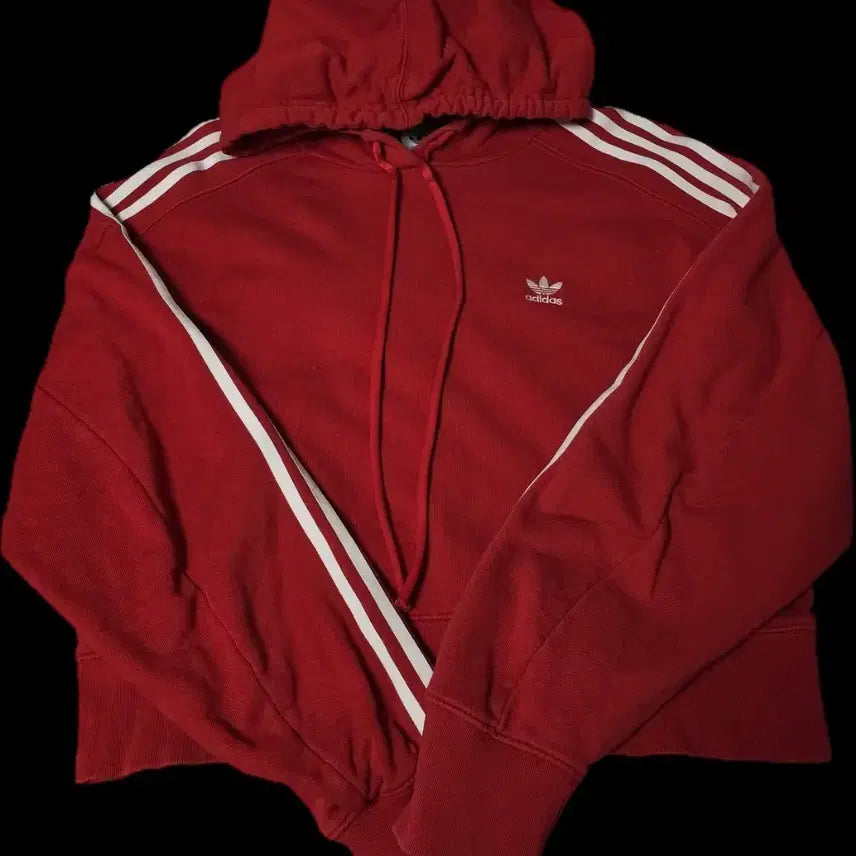 [BUNJANG] Adidas Cropped Hoodie M / 아디다스 크롭 후드티 M