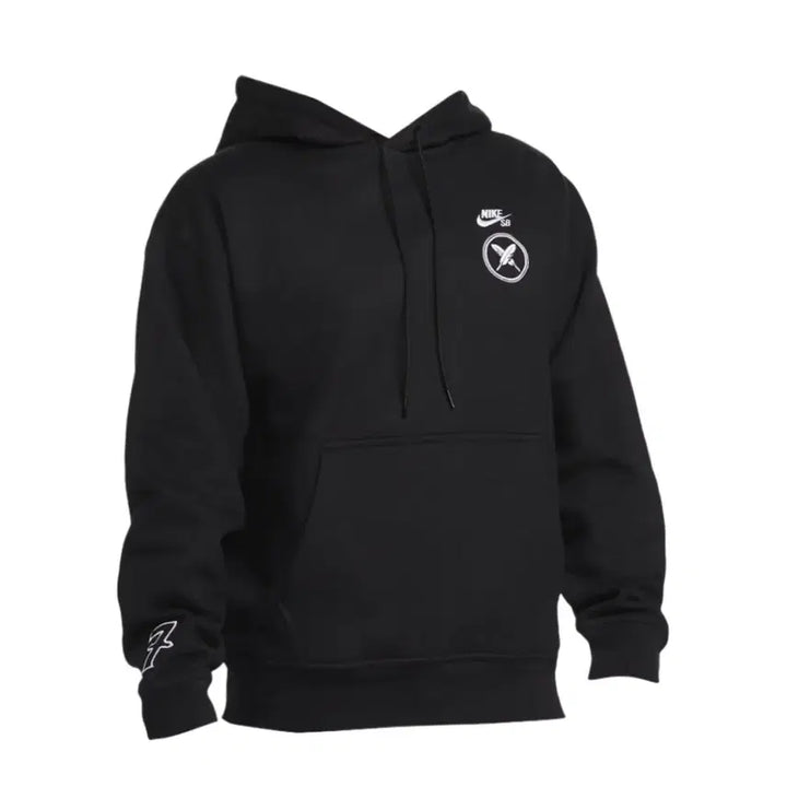 [BUNJANG] Nike x Yuto Horigome SB Fleece Skateboarding Pullover Hoodie Black / 나이키 x 유토 호리고메 SB 플리스 스케이트보딩 풀오버 후드 블랙