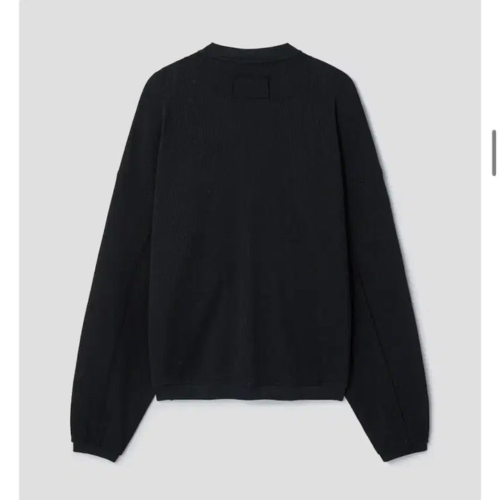 [BUNJANG] 8Seconds Waffle Jersey Cut-Off Zip-Up Jacket / [에잇세컨즈] 와플 저지 컷오프 집업 (블랙, L)