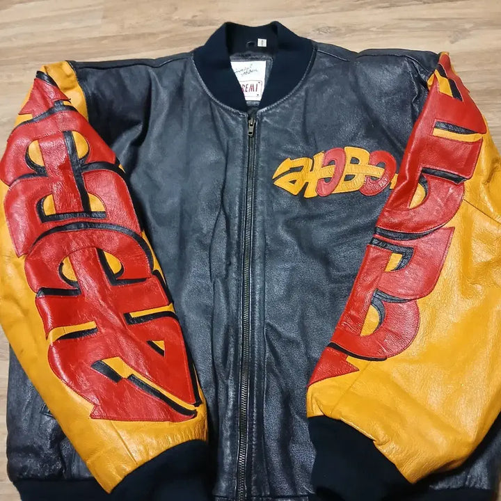 [BUNJANG] Michael Hoban 90s Leather Jacket Vintage / 90s 마이클호반 가죽 레더 자켓 점퍼 올드스쿨 빈티지