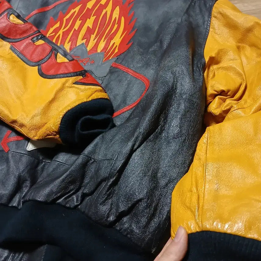 [BUNJANG] Michael Hoban 90s Leather Jacket Vintage / 90s 마이클호반 가죽 레더 자켓 점퍼 올드스쿨 빈티지