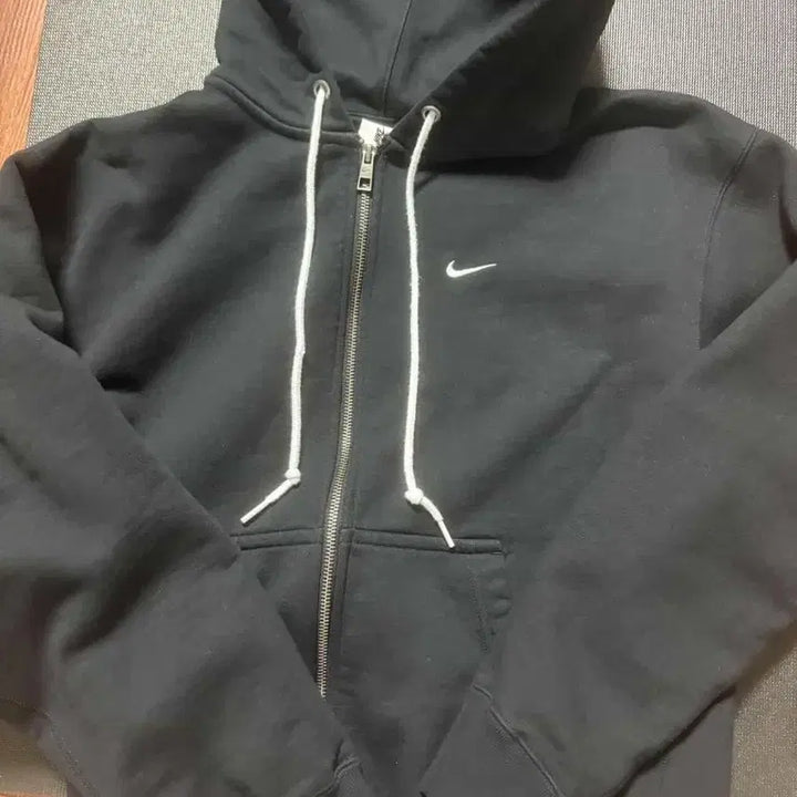 [BUNJANG] Nike Black Hooded Zip-Up / 나이키 블랙 후드집업