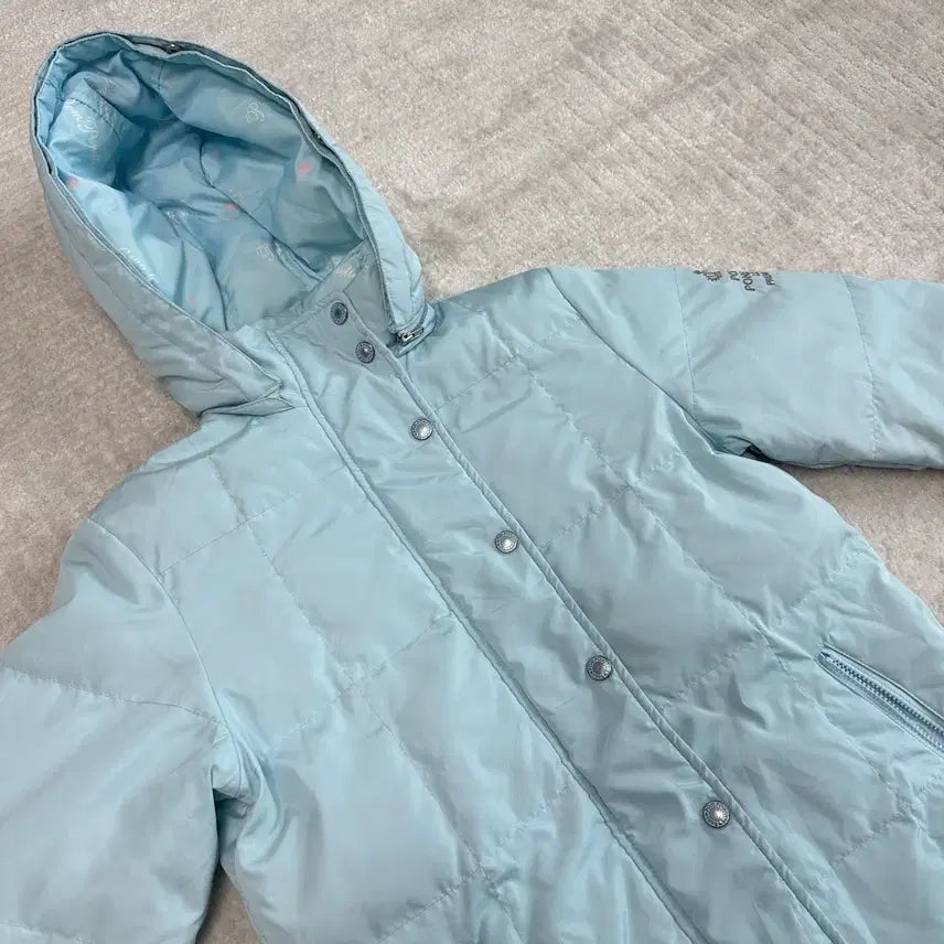 [BUNJANG] Pom ponette Vintage Light Blue Puffer Jumper Jacket / 일본 빈티지 Pom ponette 하늘색 패딩 점퍼