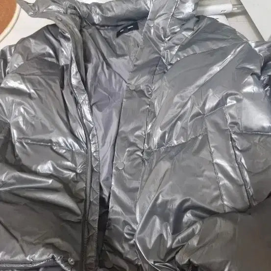 [BUNJANG] Frank Stone Silver Padded Winter Shoes / 프랭크 스톤 실버 패딩.겨울신발