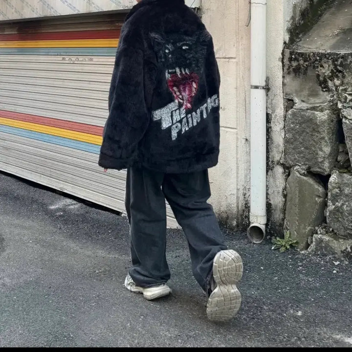 [BUNJANG] Doublet Black Fur Jacket / 더블렛 퍼자켓 팝니다!