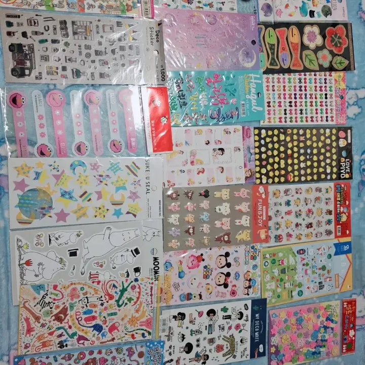 [BUNJANG] Assorted Sticker Bundle (40 Pieces) / 일반스티커 모음 총 40장 일괄:)