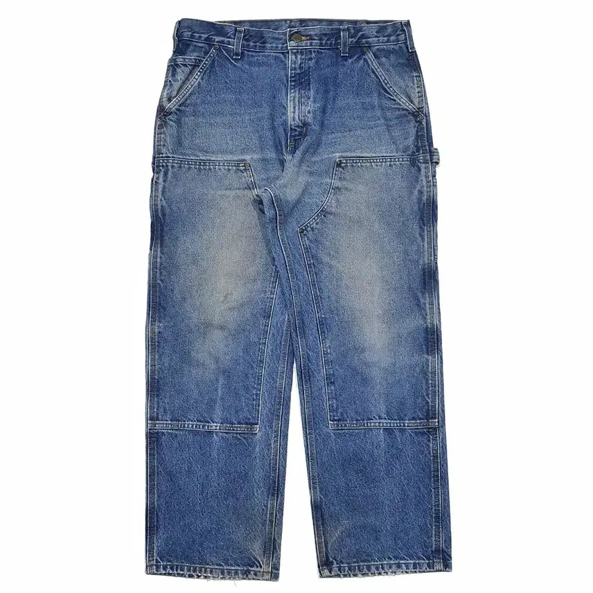 [BUNJANG] Carhartt Double Knee Denim B73 Jeans / 칼하트 더블니 데님 B73 굿 페이딩 36 (34~35) 덩가리 핏