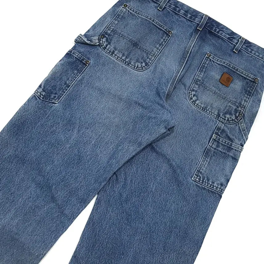 [BUNJANG] Carhartt Double Knee Denim B73 Jeans / 칼하트 더블니 데님 B73 굿 페이딩 36 (34~35) 덩가리 핏
