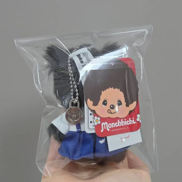 [BUNJANG] Monchhichi Baby Chichi School Uniform Girl Doll Keyring / 몬치치 태국 한정 교복 베비치치 여아 인형 키링