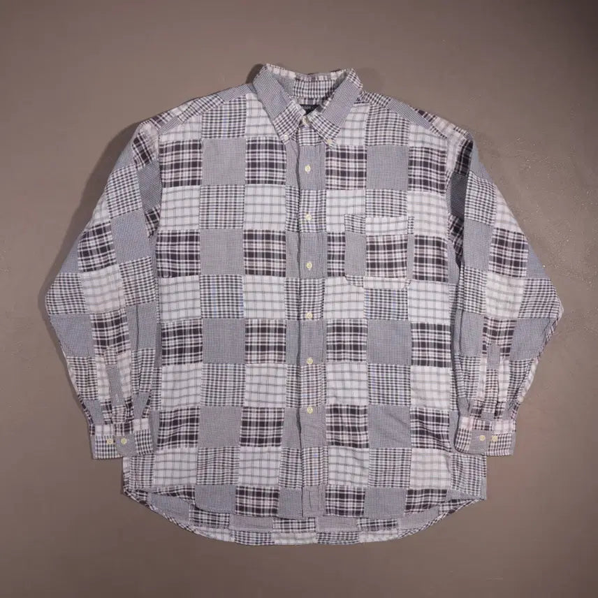 [BUNJANG] Brooks Brothers Patchwork Shirt C190 / 브룩스 브라더스 패치워크 셔츠 C190