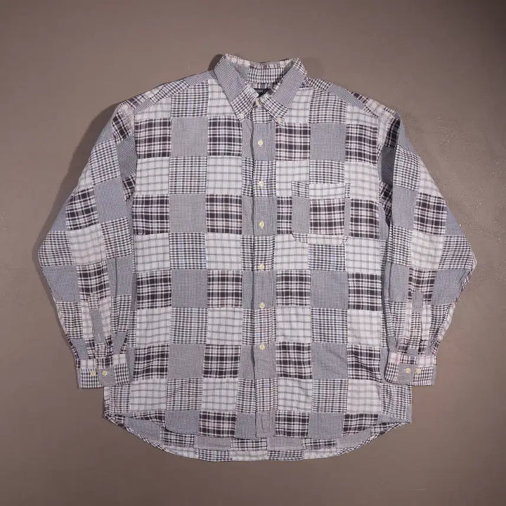 [BUNJANG] Brooks Brothers Patchwork Shirt C190 / 브룩스 브라더스 패치워크 셔츠 C190