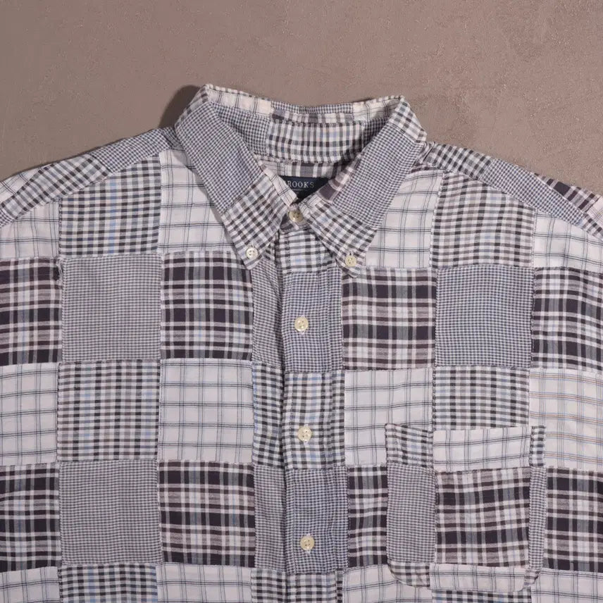 [BUNJANG] Brooks Brothers Patchwork Shirt C190 / 브룩스 브라더스 패치워크 셔츠 C190