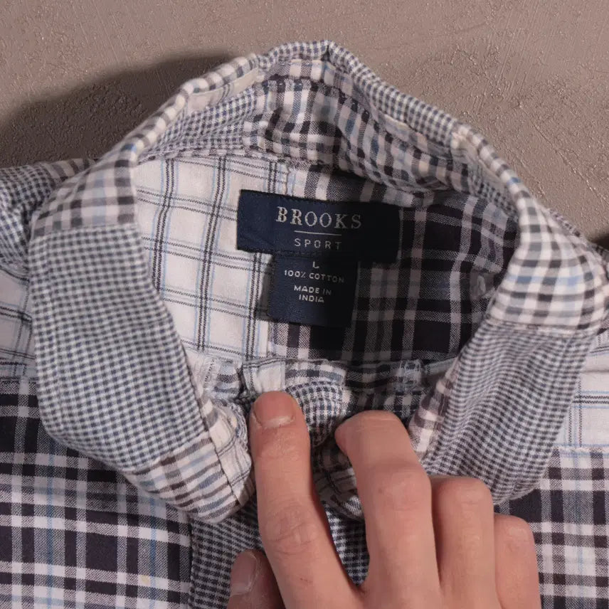 [BUNJANG] Brooks Brothers Patchwork Shirt C190 / 브룩스 브라더스 패치워크 셔츠 C190
