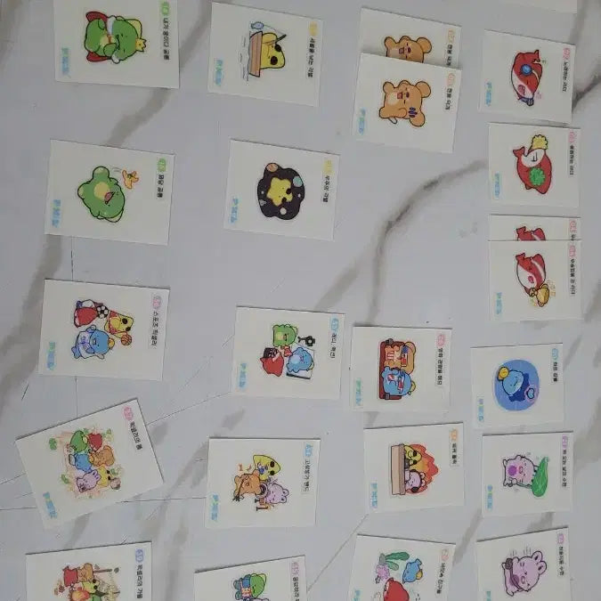 [BUNJANG] Pixel Lee Squad Sticker Bundle Set / 잠뜰 픽셀리 라더 덕개 각별 공룡 수현 띠부씰 픽셀리 과자포카 스티커