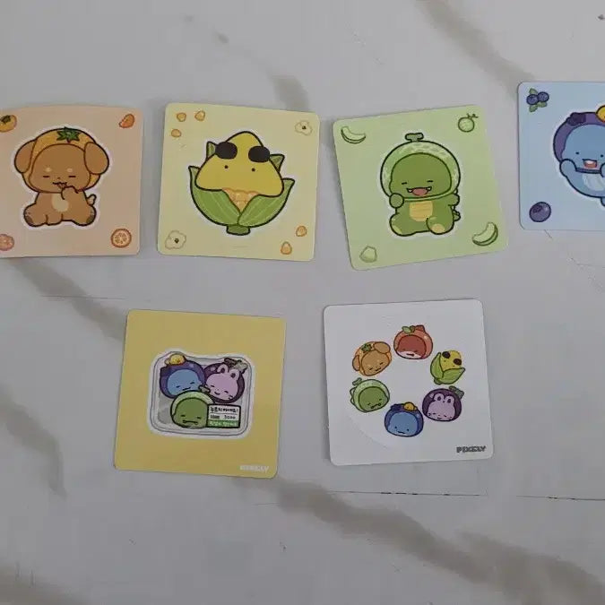 [BUNJANG] Pixel Lee Squad Sticker Bundle Set / 잠뜰 픽셀리 라더 덕개 각별 공룡 수현 띠부씰 픽셀리 과자포카 스티커