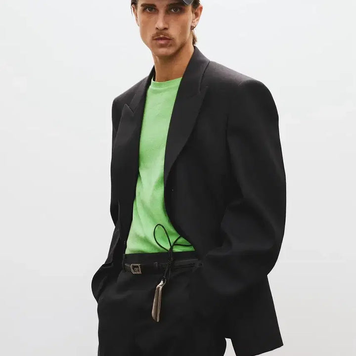 [BUNJANG] RECTO Structure Wool Tailored Suit Jacket Set Vintage Navy / [L] 렉토 스트럭처 울 테일러드 수트 자켓 셋업 빈티지 네이비