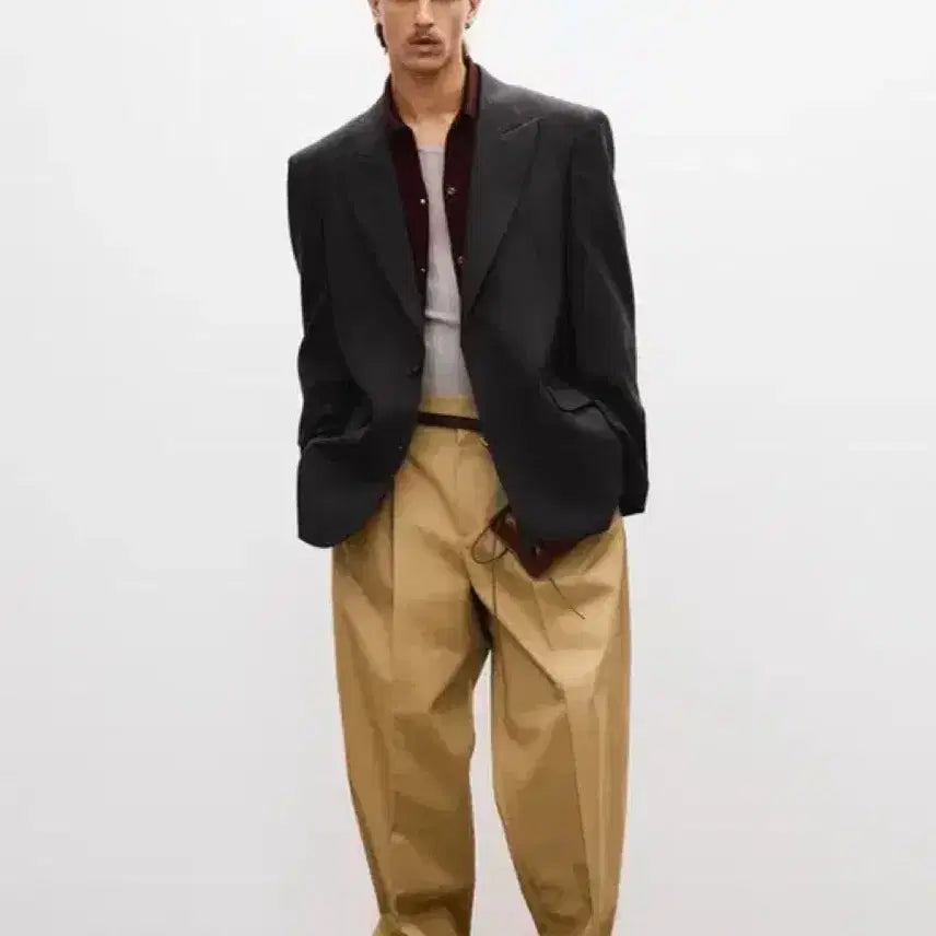 [BUNJANG] RECTO Structure Wool Tailored Suit Jacket Set Vintage Navy / [L] 렉토 스트럭처 울 테일러드 수트 자켓 셋업 빈티지 네이비