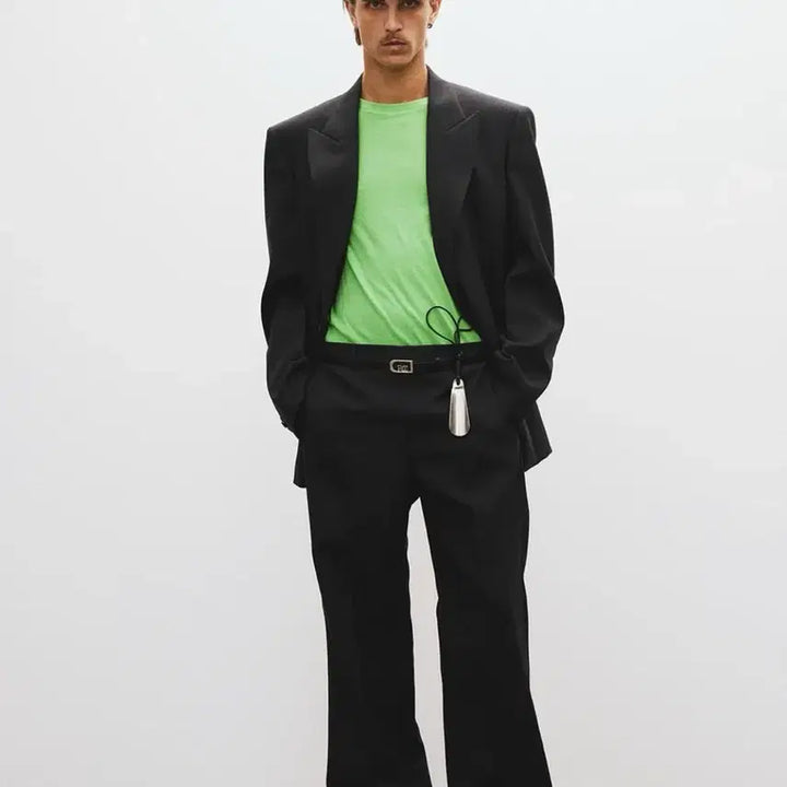 [BUNJANG] RECTO Structure Wool Tailored Suit Jacket Set Vintage Navy / [L] 렉토 스트럭처 울 테일러드 수트 자켓 셋업 빈티지 네이비