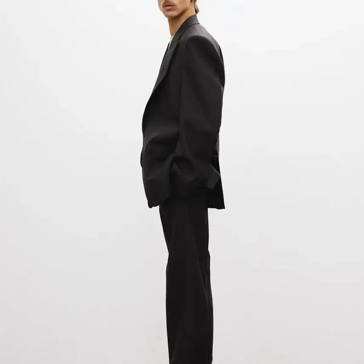 [BUNJANG] RECTO Structure Wool Tailored Suit Jacket Set Vintage Navy / [L] 렉토 스트럭처 울 테일러드 수트 자켓 셋업 빈티지 네이비