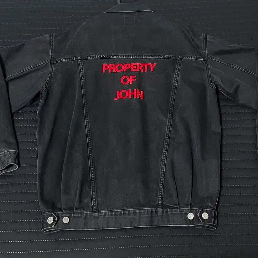 [BUNJANG] Vintage Black Denim Jacket / 빈티지 흑청 크롭자켓