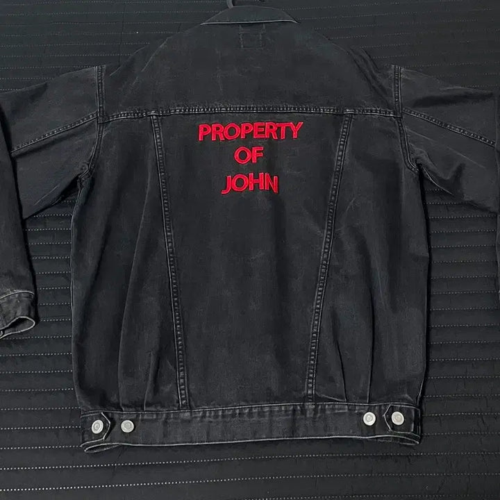 [BUNJANG] Vintage Black Denim Jacket / 빈티지 흑청 크롭자켓