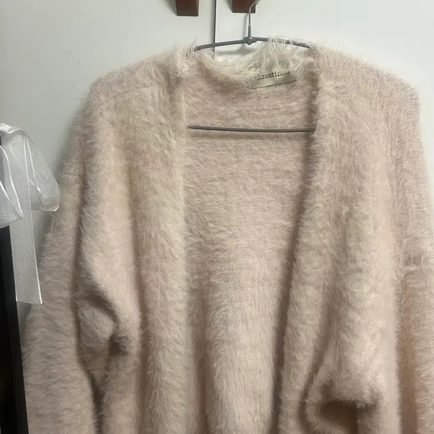 [BUNJANG] 3 Times Pink Cardigan / 쓰리타임즈 핑크가디건