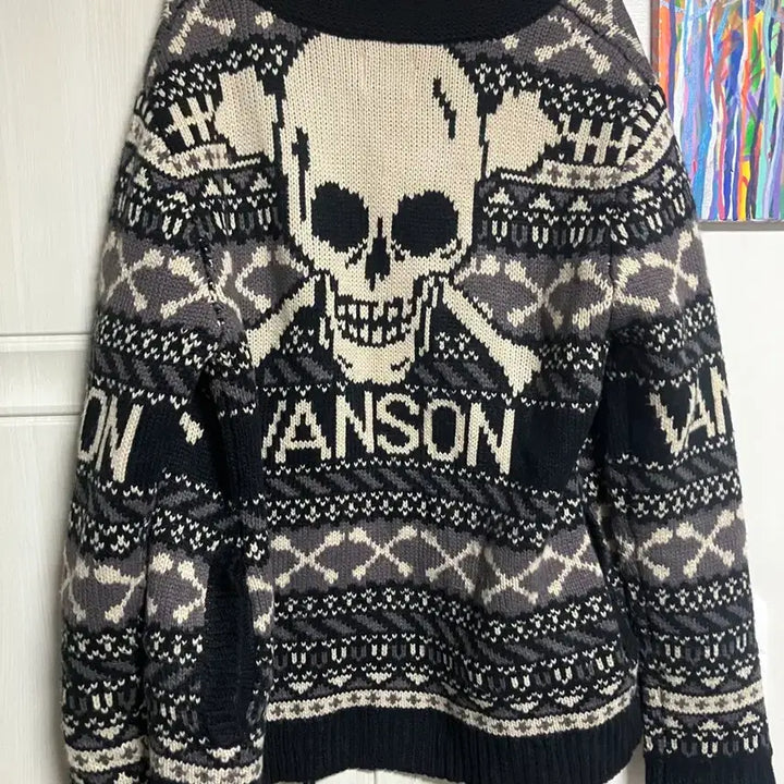 [BUNJANG] Benson Leather Cowichan Sweater / 밴슨레더 코위찬