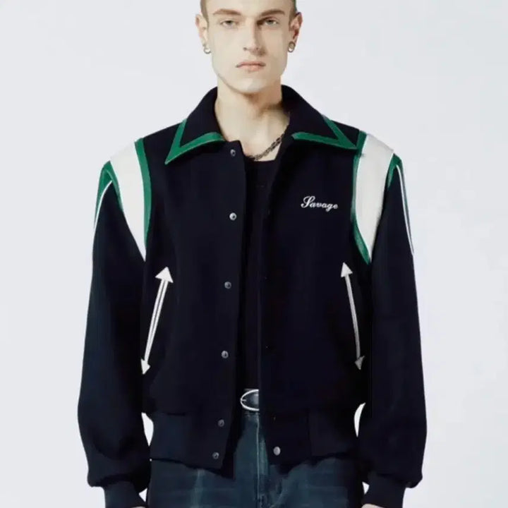 [BUNJANG] Savage Varsity Jacket / 세비지 바시티 자켓