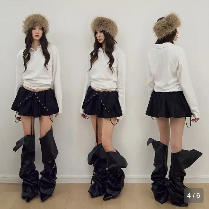 [SOLD OUT] LCDC 카라 저지 탑 화이트