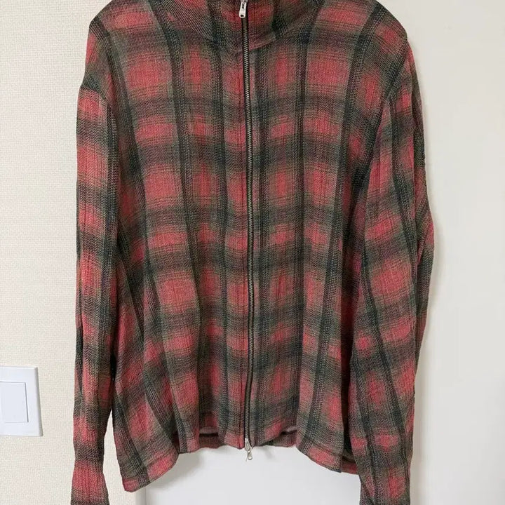 [BUNJANG] Our Legacy Borrowed Check Zip-Up Shirt / Our Legacy 보로우드 체크 집업셔츠