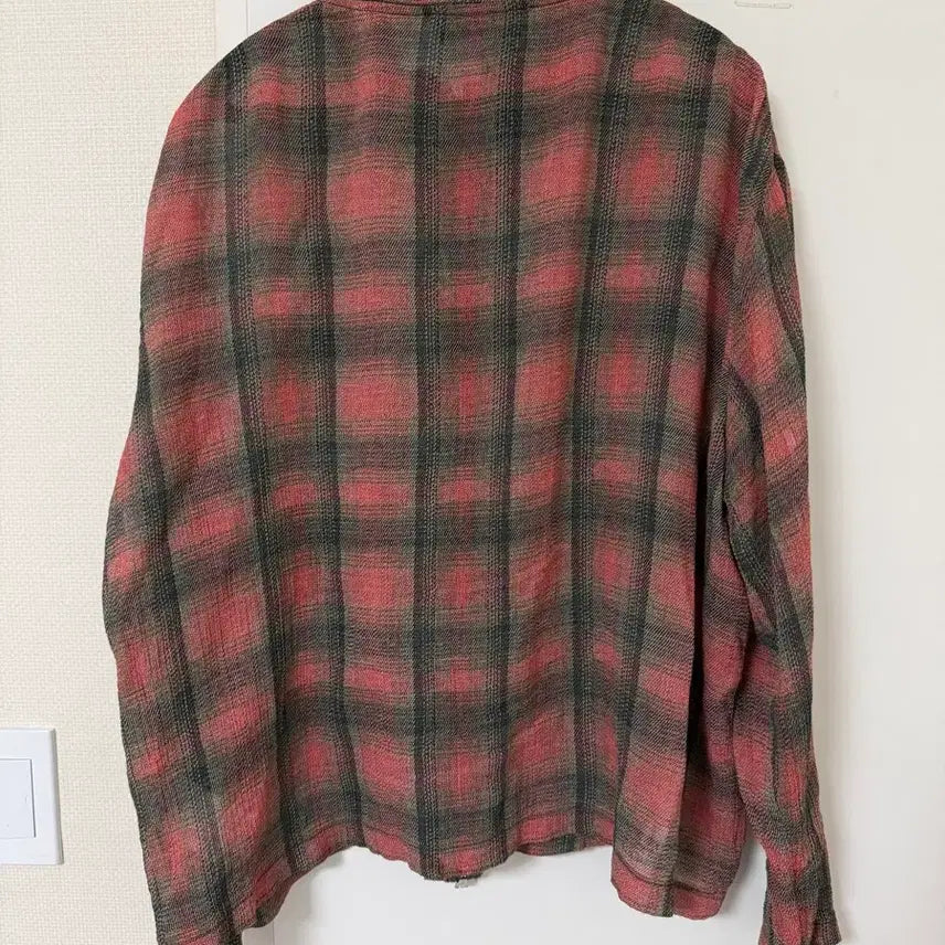 [BUNJANG] Our Legacy Borrowed Check Zip-Up Shirt / Our Legacy 보로우드 체크 집업셔츠