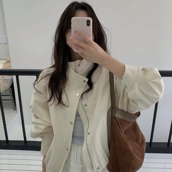 [BUNJANG] Pretty Young Thing Cotton Blouson Jacket / (가격내림없음/새상품)프리티영띵 니즈 코튼 야상 자켓 블루종