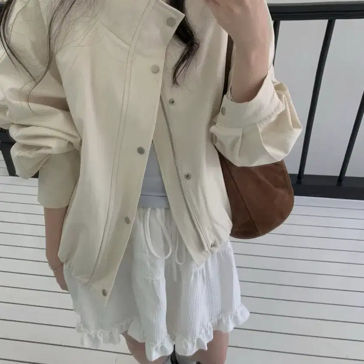 [BUNJANG] Pretty Young Thing Cotton Blouson Jacket / (가격내림없음/새상품)프리티영띵 니즈 코튼 야상 자켓 블루종