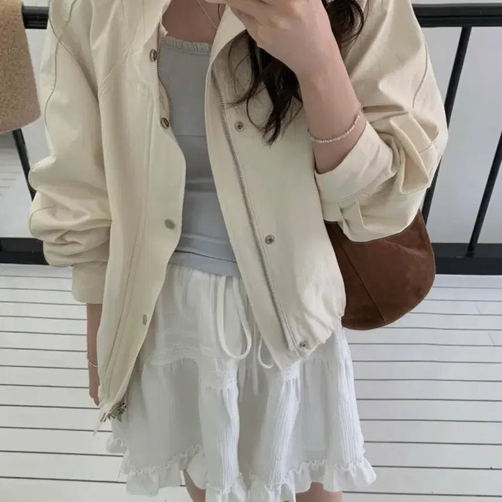 [BUNJANG] Pretty Young Thing Cotton Blouson Jacket / (가격내림없음/새상품)프리티영띵 니즈 코튼 야상 자켓 블루종